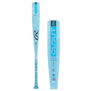 Batte De Baseball Rawlings Clout Ai -10 USSSA 2026 - 28 Pouces, 18 Oz, Jaune/bleu - Occasion Démo