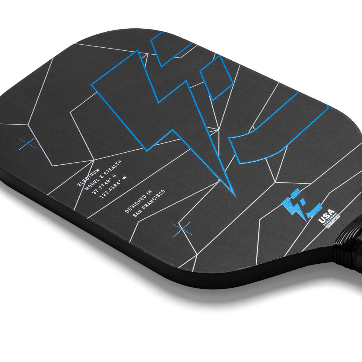 Electrum Model E Stealth Carbon Fiber Pickleball Paddle: Image #439673