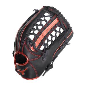 Mizuno 12.75'' MVP Prime Baseball Glove: GMVP1275PSE8 Black/Red: Image #389350