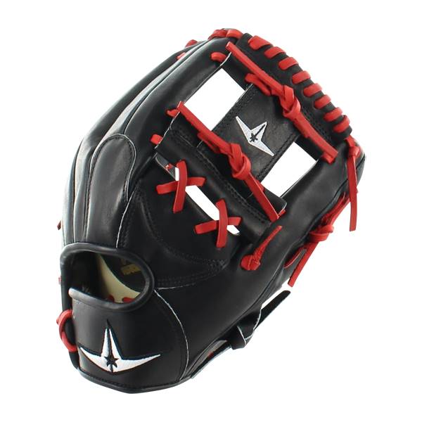 All Star System Seven 11.5" Baseball Glove: FGS7-IF Black / Red: Image #317068