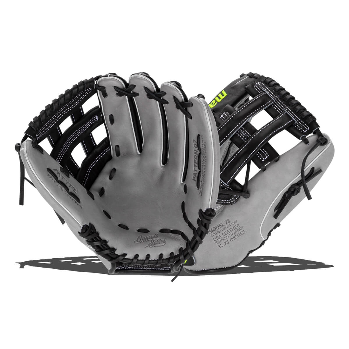 Marucci Cypress 12.75" Baseball Glove: MFG3CY78R3-BK/GY: Image #445063