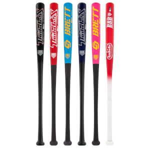 A selection of popular bats available in our Wood Slow Pitch 2-Pack Gold.
