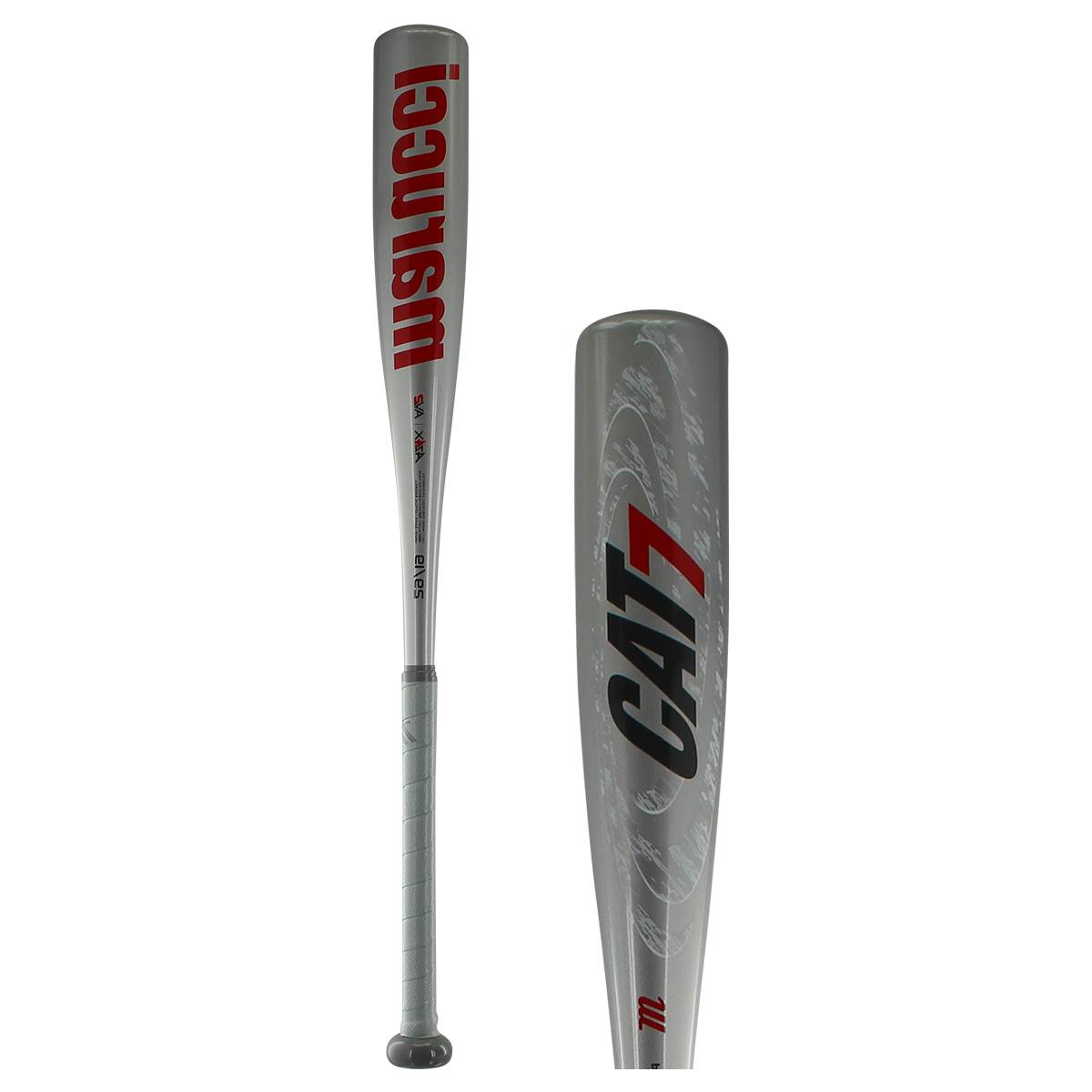 Marucci CAT7 Silver 10 2 3/4" USSSA Baseball Bat (MSBC7210S