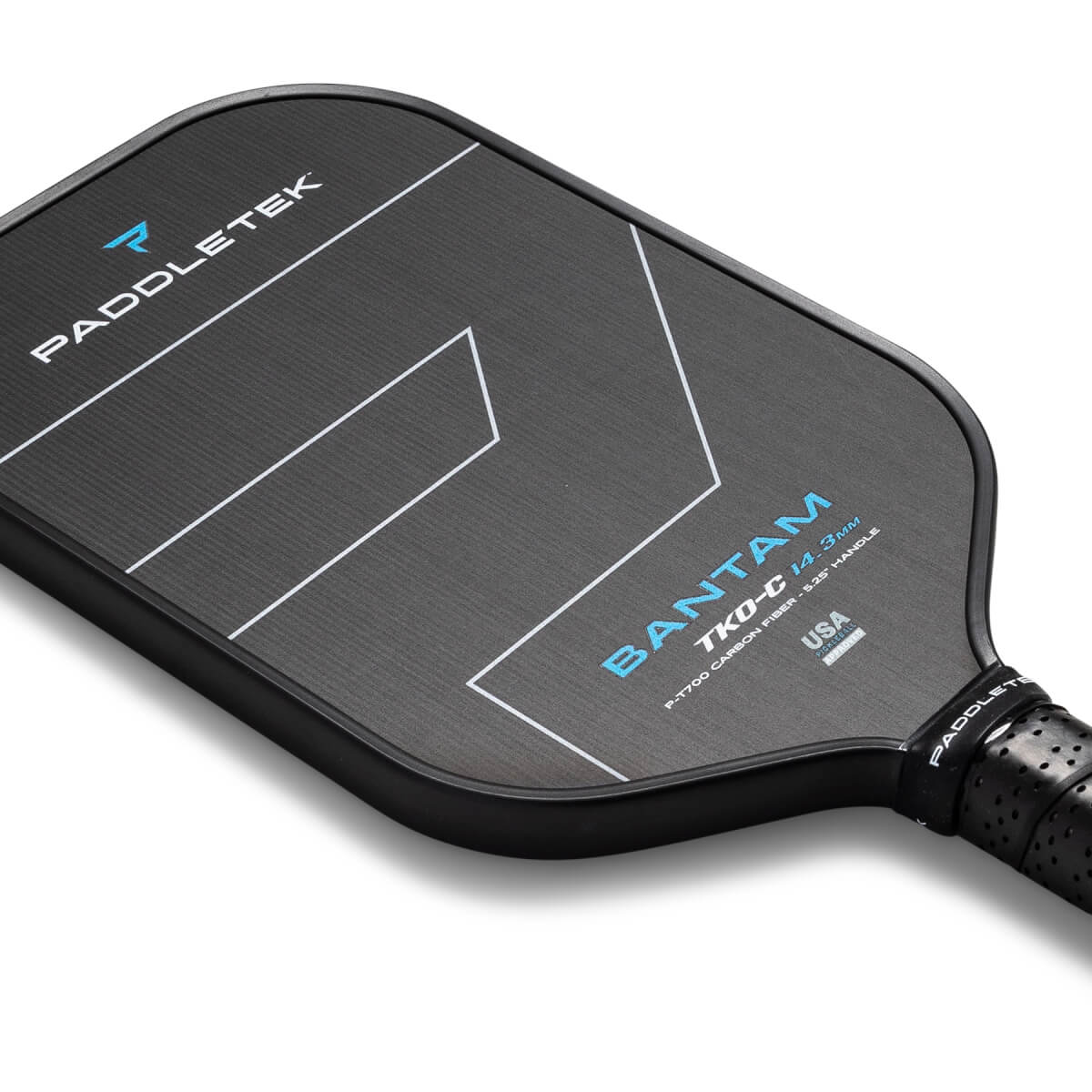 Paddletek Bantam TKO-C 14.3mm Carbon Fiber Pickleball Paddle: Image #442893