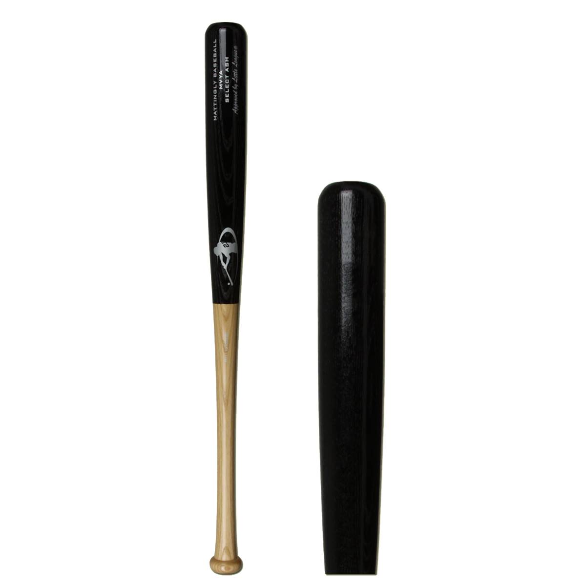 Mattingly VGrip Ash Wood Youth Baseball Bat MVYAH Natural/Black