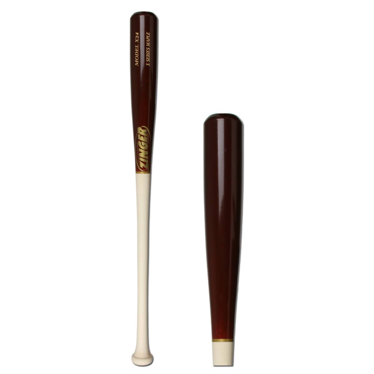 Zinger Bats Professional X Series Maple Wood Baseball Bat X24 Adult
