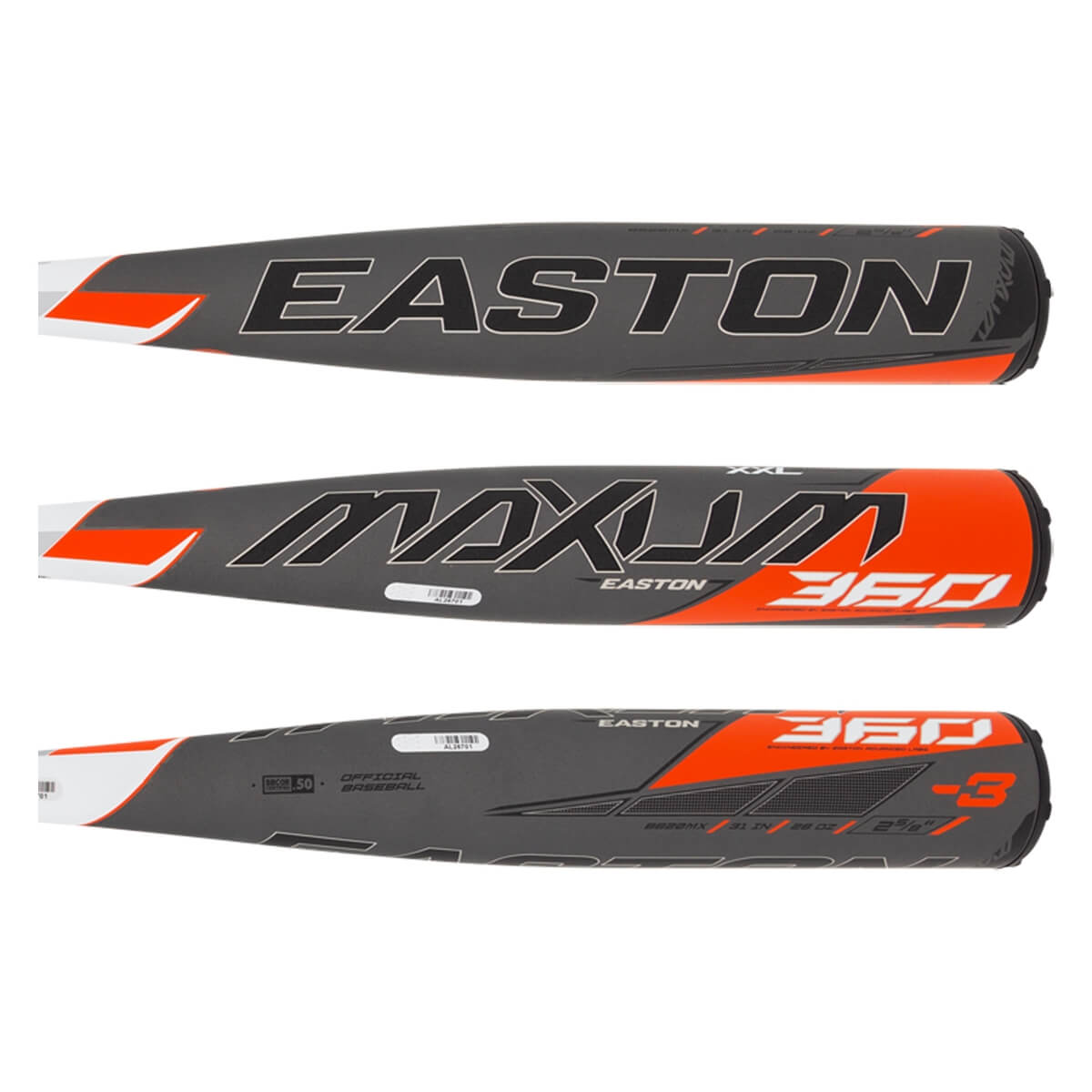 Easton MAXUM 360 BBCOR Baseball Bat (BB20MX)