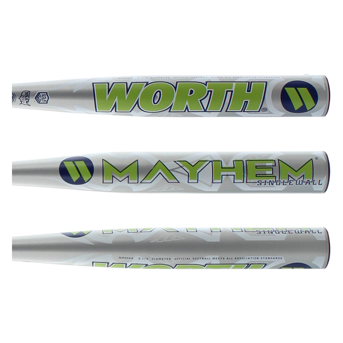 Worth Mayhem Alloy Dual Stamp Slow Pitch Softball Bat (WM20AA