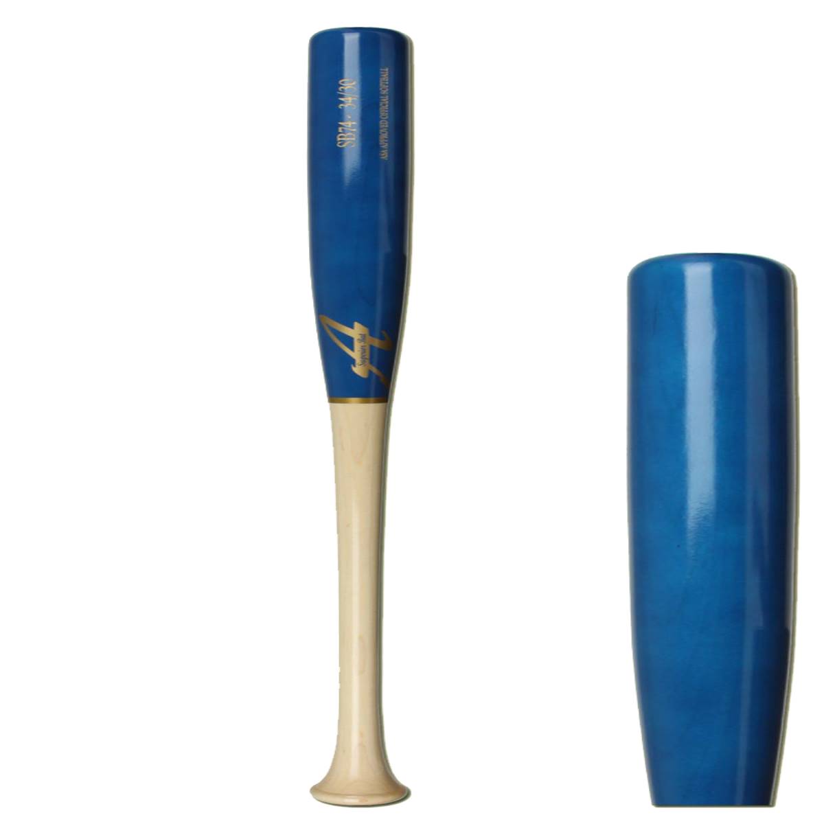 ABat Maple Wood Slow Pitch Softball Bat SB74 Natural/Royal