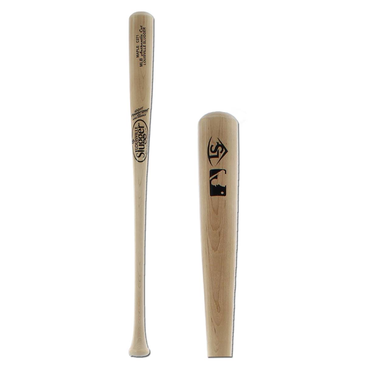 2016 Louisville Slugger MLB Authentic Cut C271 Natural High Gloss Maple