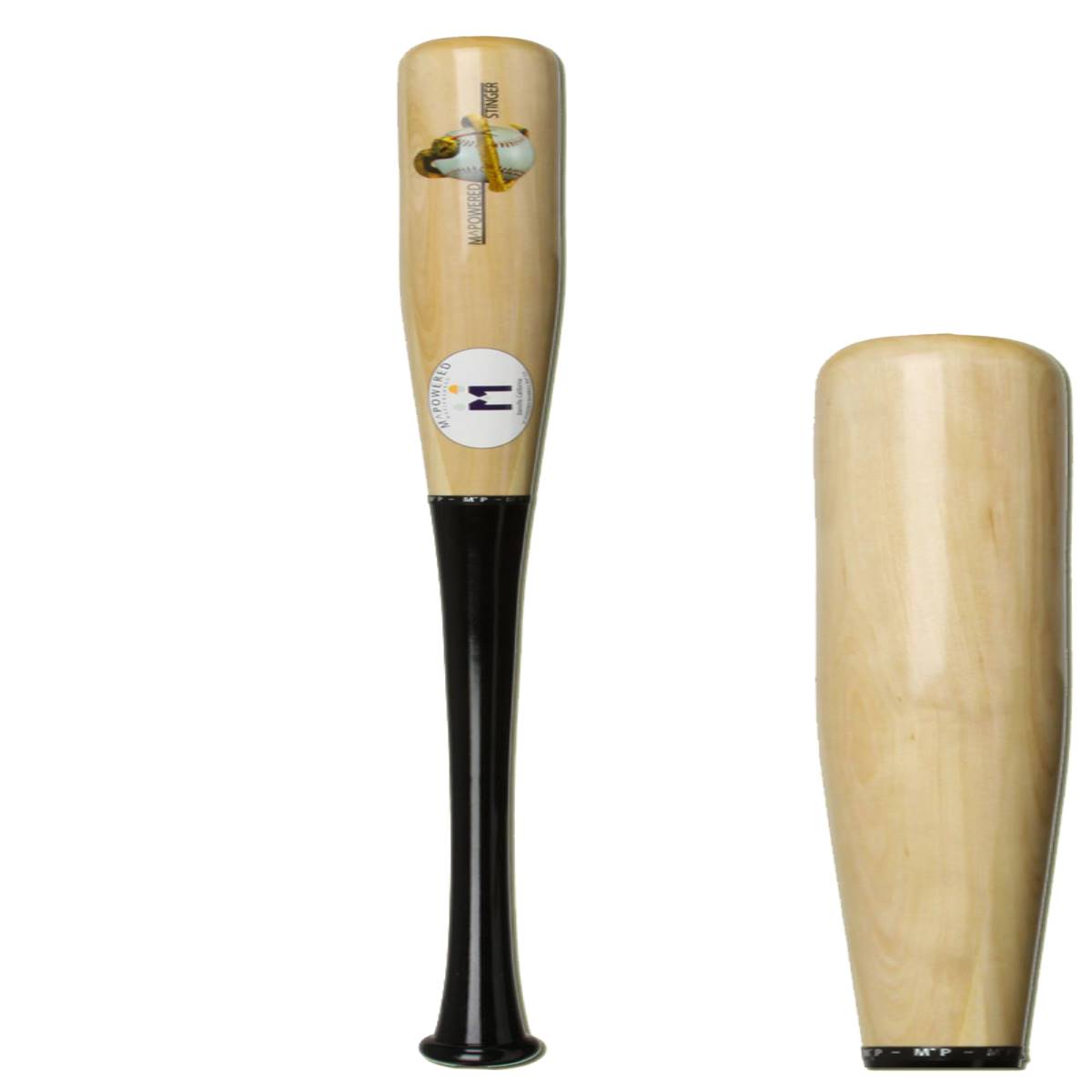 M^Powered Stinger Hybrid Baseball Bat MPSTING Natural/Black Adult