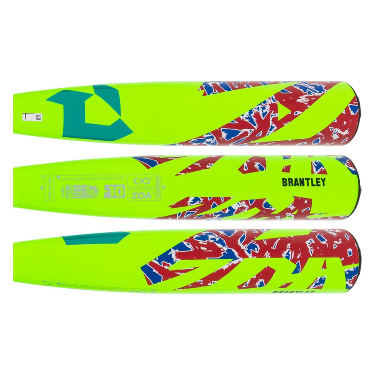 DeMarini Zoa Custom 10 23/4" USSSA Baseball Bat (WTDXCC10Z22ZGR