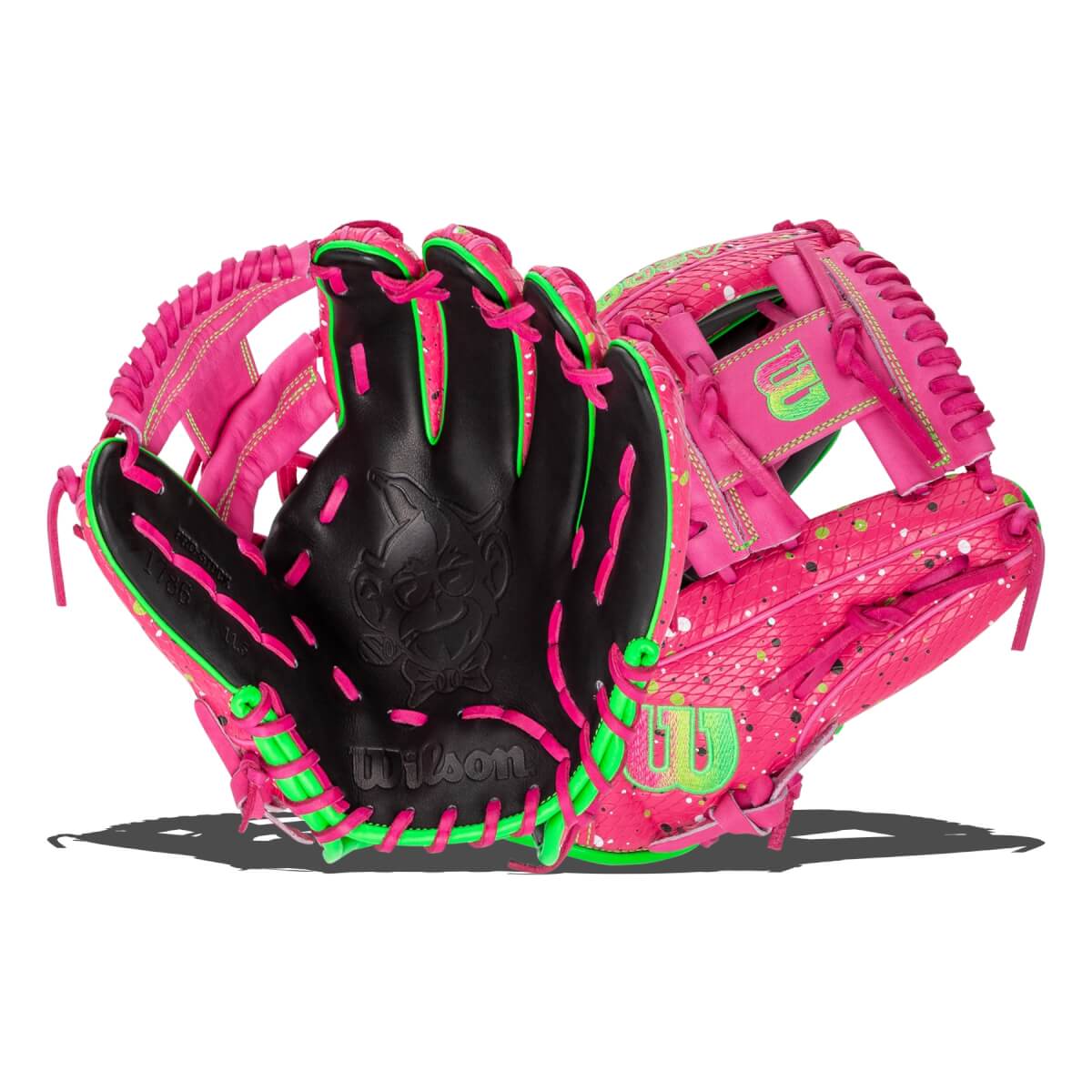 Wilson A2000 Super SnakeSkin 1786 Party Animals 11.5" Baseball Glove: WBW102219115: Image #453946