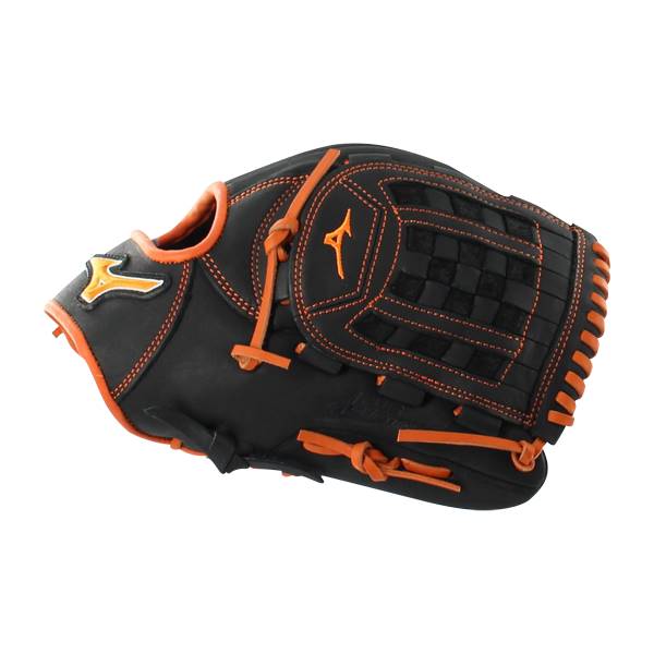 Mizuno MVP Prime SE 12" Baseball Glove: GMVP1200PSE6 Black / Orange: Image #314877
