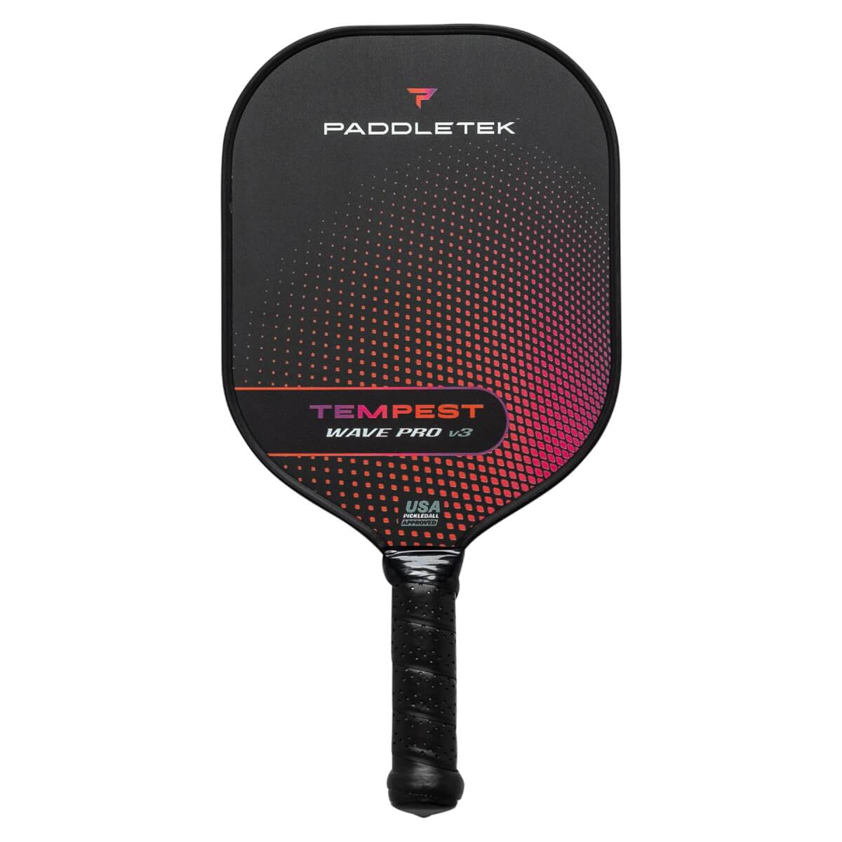 Paddletek Tempest Wave Pro V3 Middleweight Carbon Fiber Pickleball Paddle: Image #436235