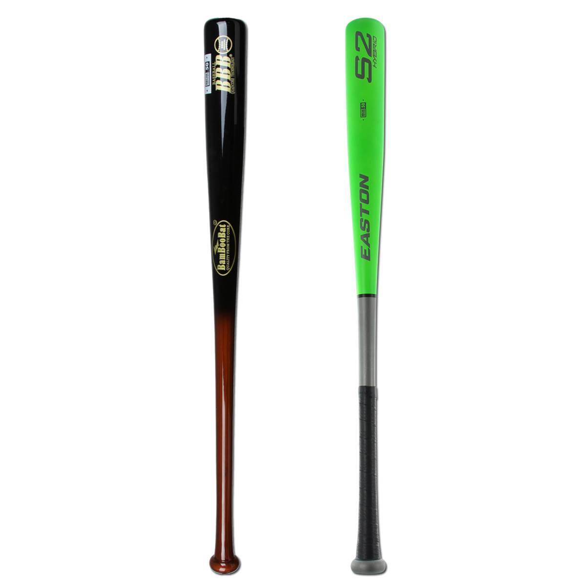 BAMBOOBAT by Pinnacle Sports Equipment INC. Batte de baseball hybride en bambou et érable pour adulte avec poignée revêtue de caoutchouc