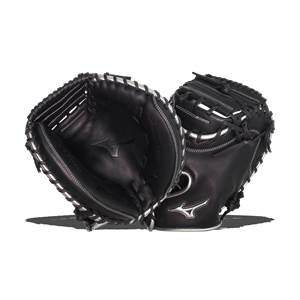 Mizuno MVP Prime SE 34'' Baseball Catcher's Mitt: GXC50PSE8 Black/Silver: Image #380491