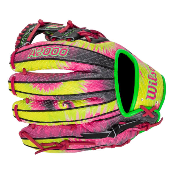 Wilson A2000 Super SnakeSkin 1786 Party Animals Tie Dye 11.5" Baseball Glove: WBW102223115: Image #453965