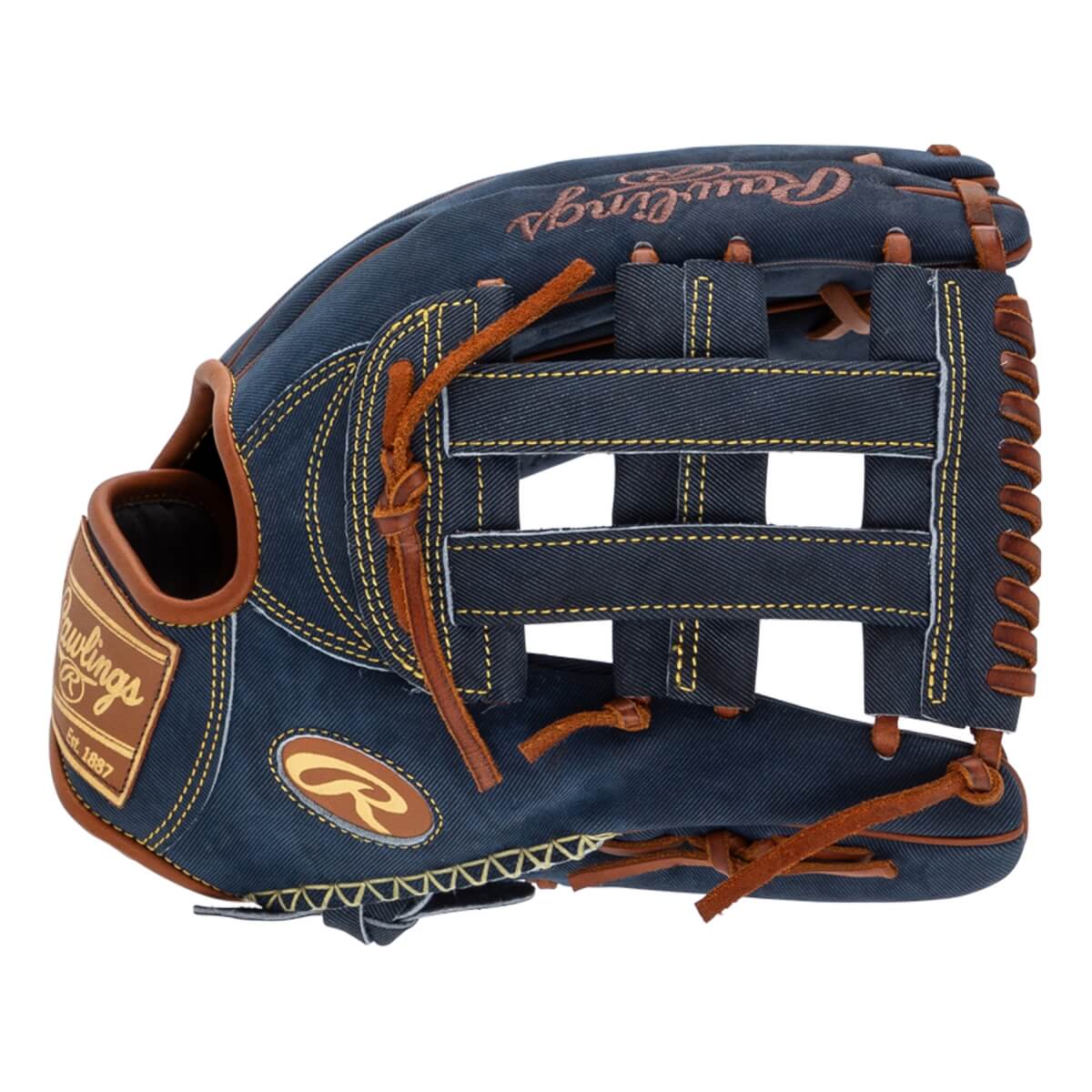 Rawlings Heart of the Hide Pro Label Denim 12.75" Baseball Glove: PRO3039-6D: Image #448693