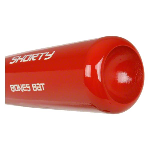 Bones Bat Birch One Hand Training Baseball Bat: SHORTY Red: Image #325278