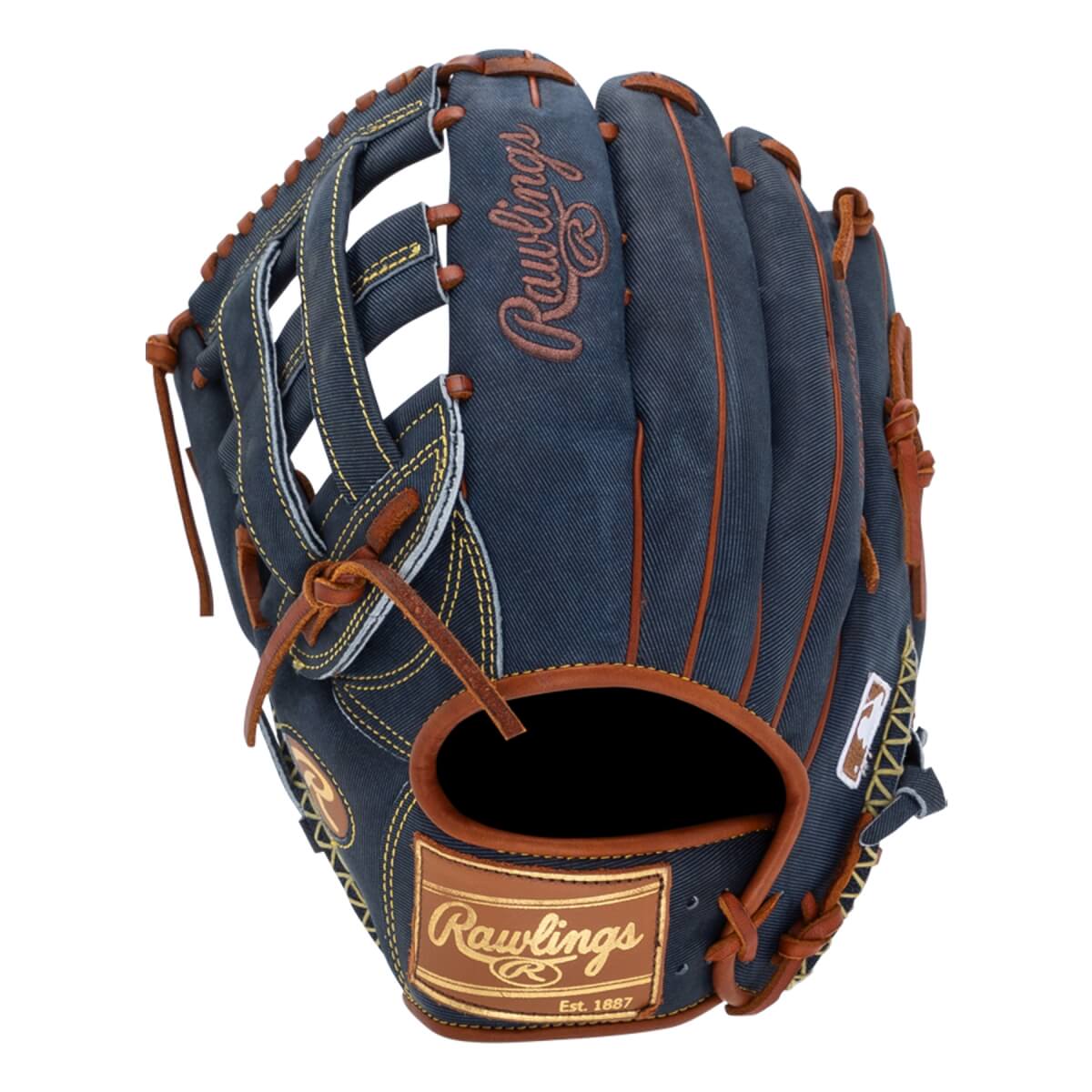 Rawlings Heart of the Hide Pro Label Denim 12.75" Baseball Glove: PRO3039-6D: Image #448680