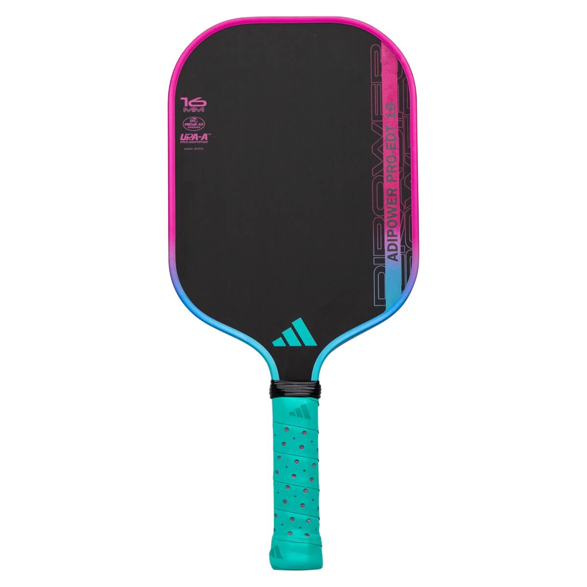 adipower pro アディダス ラケット バドミントン adidas adidas ADIPOWER PRO-EDT ATTK 16 Carbon Fiber Pickleball Paddle