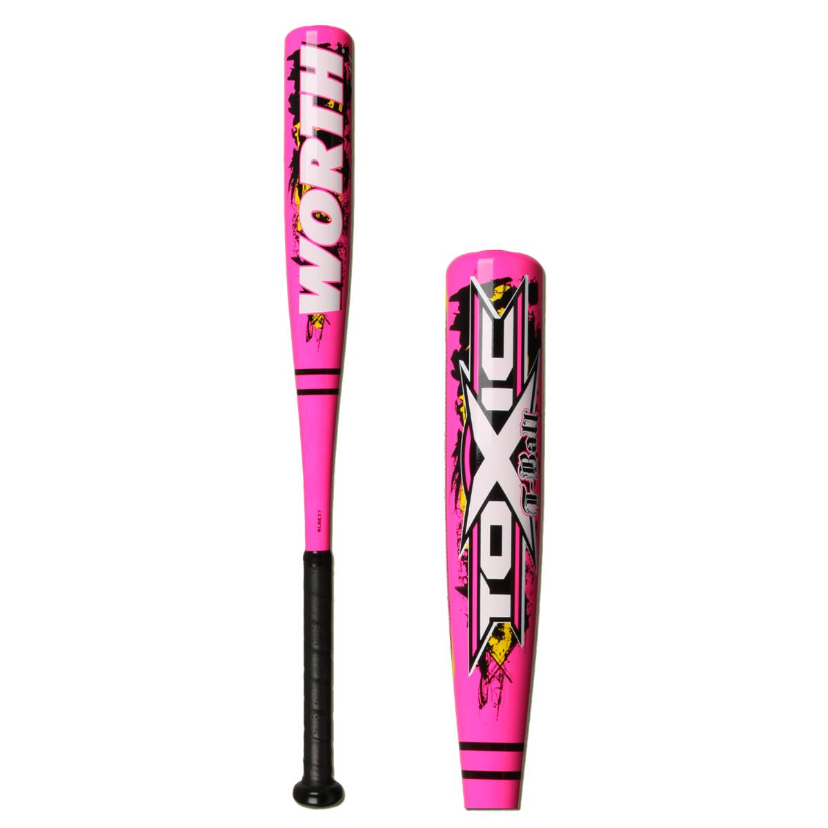 Batte De Baseball Worth T-Ball TBGTOX – 24 Pouces, Rose/noir, Composite, -11