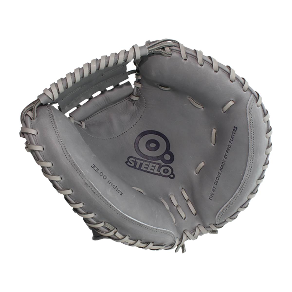 STEELO. Turbo 1 Stadium Status Pro 33" Catcher's Mitt: STATUSTRB1GRY33C: Image #398267