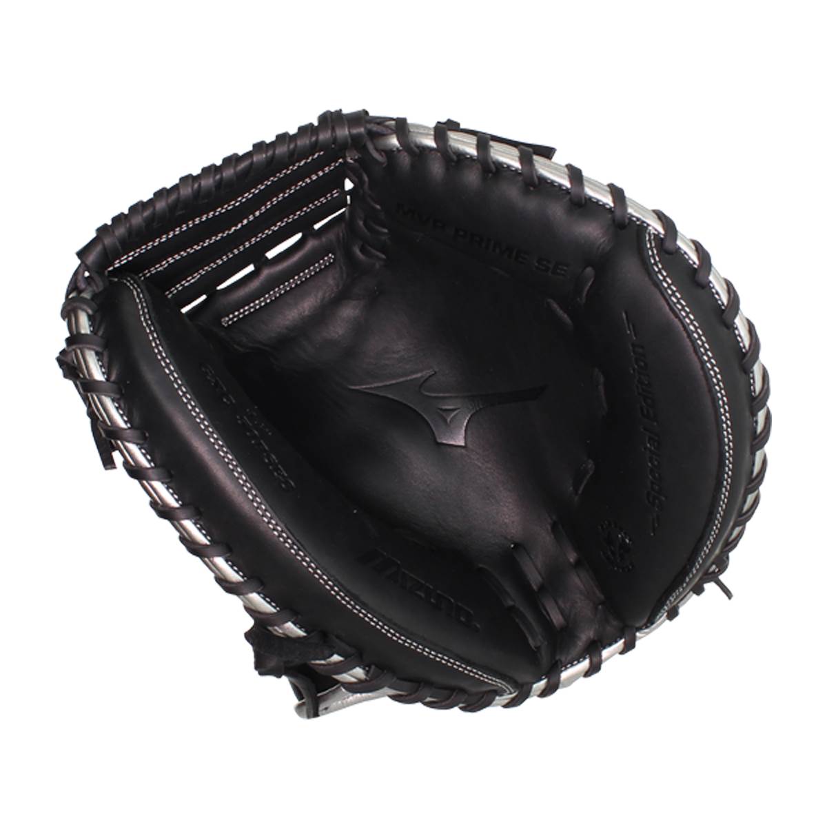 Mizuno MVP Prime SE 34'' Baseball Catcher's Mitt: GXC50PSE8 Black/Silver: Image #380485