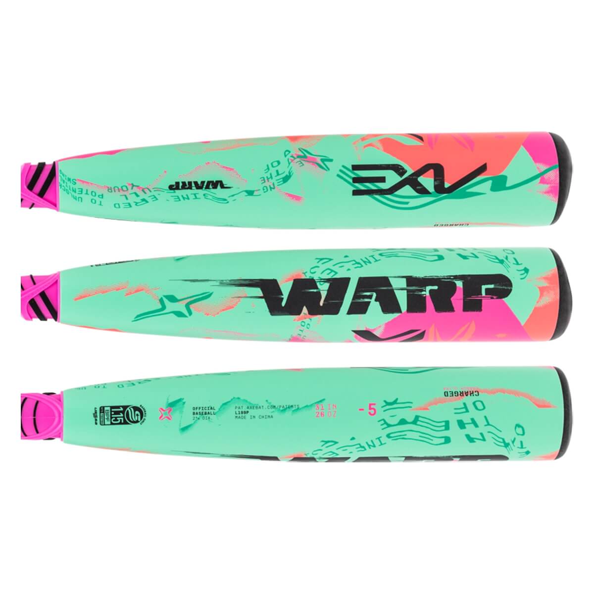 Axe Warp -5 USSSA Baseball Bat: L199P: Image #459575