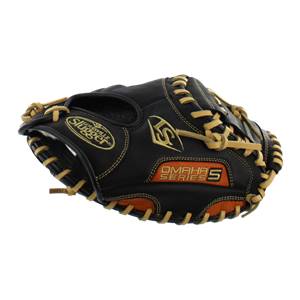 Louisville Slugger Omaha Series 5 Orange/Black Baseball Glove: FGS5OR6-CTM1 Catcher's Mitt: Image #308148