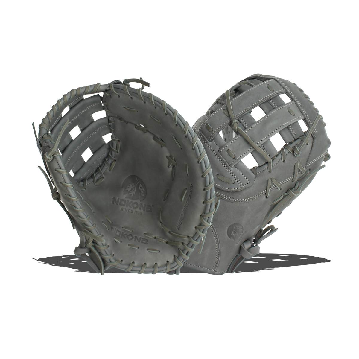 Nokona American Kip 13" Baseball First Base Mitt: A-N70HGR: Image #386275