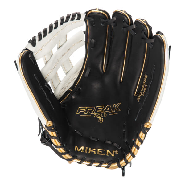 Miken Pro Series Freak Gold 14" Slow Pitch Softball Glove: PRO140-BWG: Image #421236