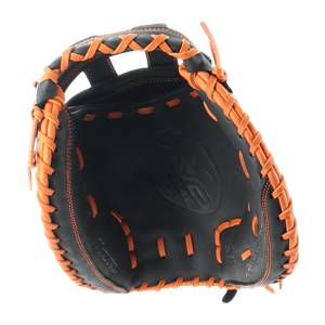 Mizuno MVP Prime SE 34" Fastpitch Softball Catcher's Mitt: GXS50PSE6 Black / Orange: Image #315481