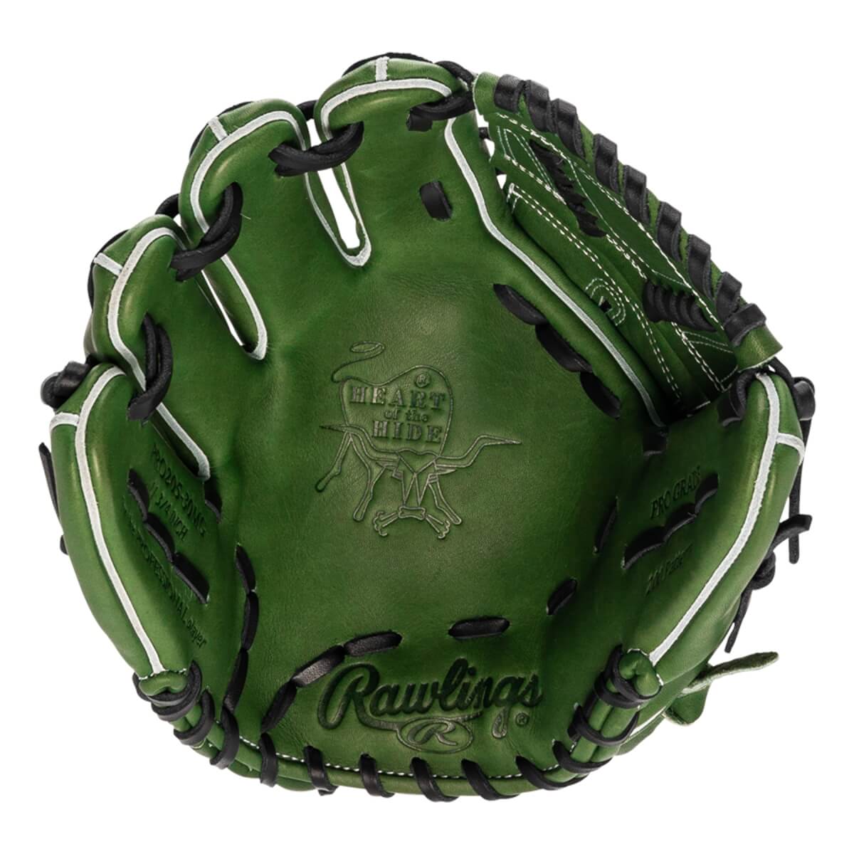 Rawlings Heart of the Hide Military Green 11.75" Baseball Glove: PRO205-30MG: Image #437758