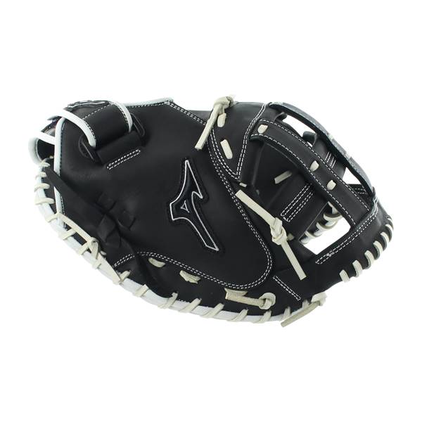Mizuno MVP Prime SE 34" Fastpitch Softball Catcher's Mitt: GXS50PSE6 Black / Silver: Image #315493