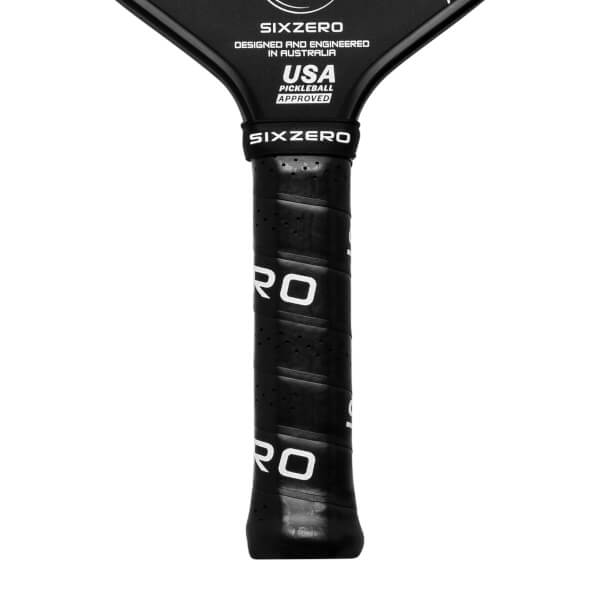 Six Zero Double Black Diamond Elongated 15mm Carbon Fiber Pickleball Paddle: Image #448269