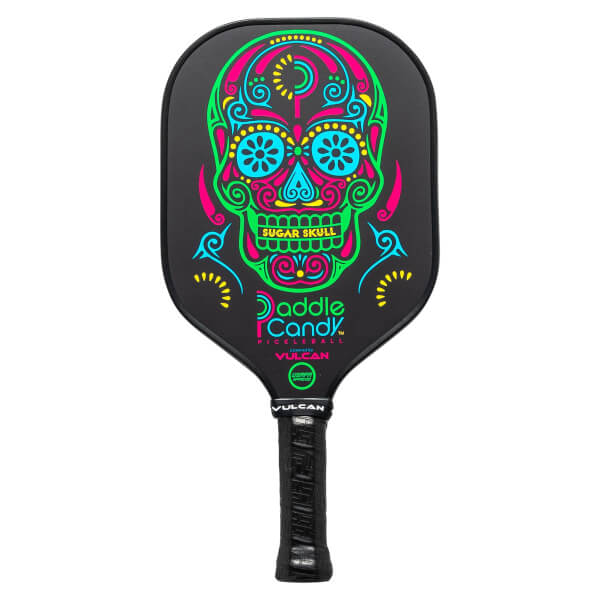 Vulcan Paddle Candy "Sugar Skull" Middleweight Carbon Fiber Pickleball Paddle: Image #431946