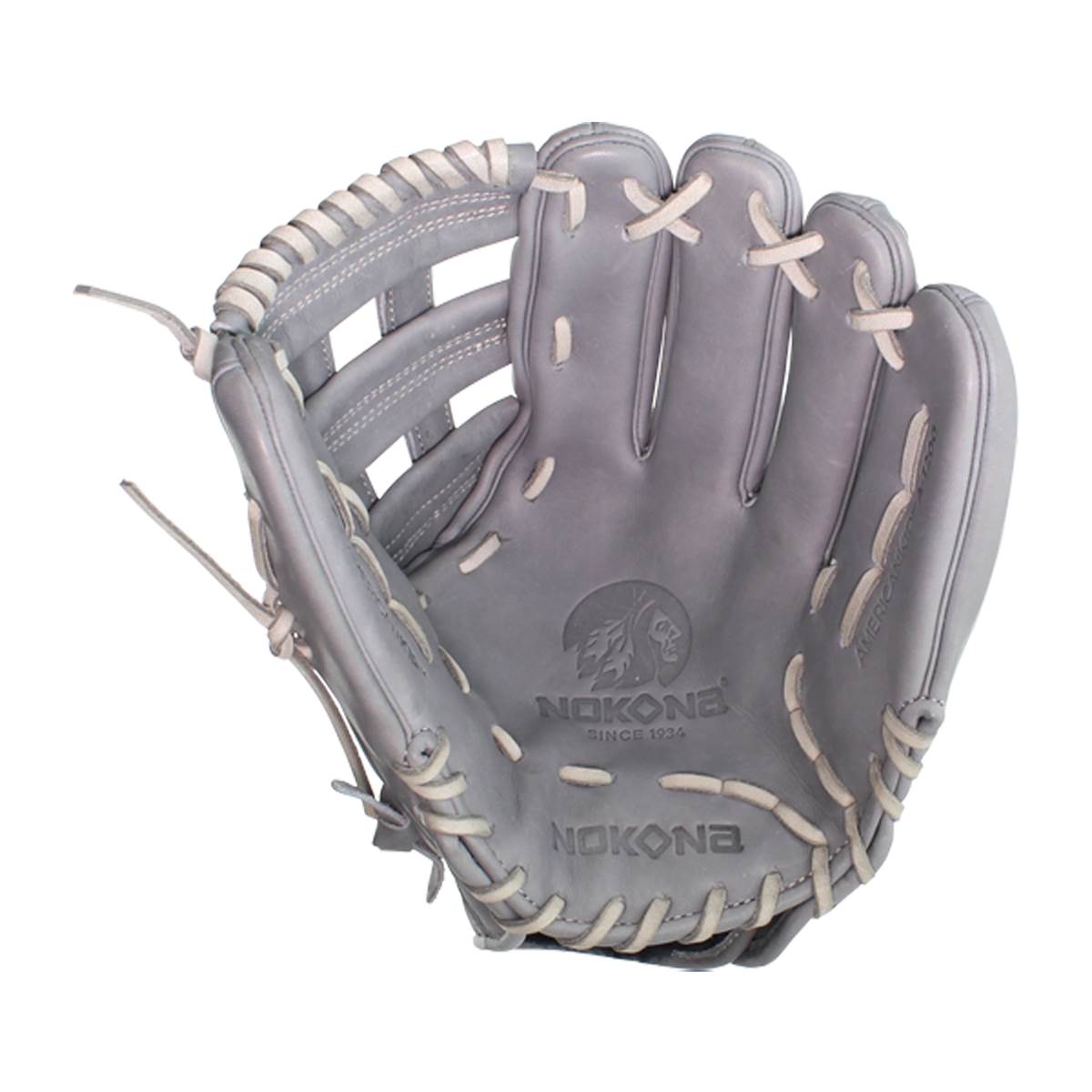 Nokona American Kip 12" Baseball Glove: A-1200HGR: Image #387413
