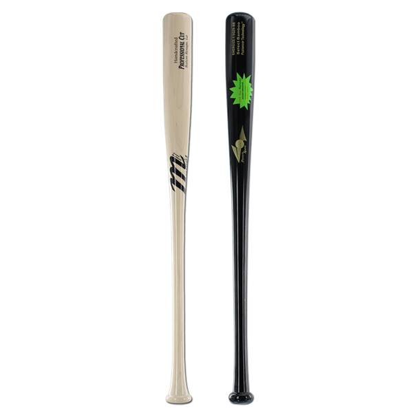 Practice Bat Pack 32 Inch Marucci Pro Cut Maple Wood Baseball Bat and BamBooBat Energize II