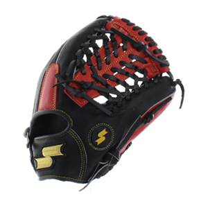 SSK Professional Edge Series #1.5 Baseball Glove: SUS120VBR Black/Red: Image #305509