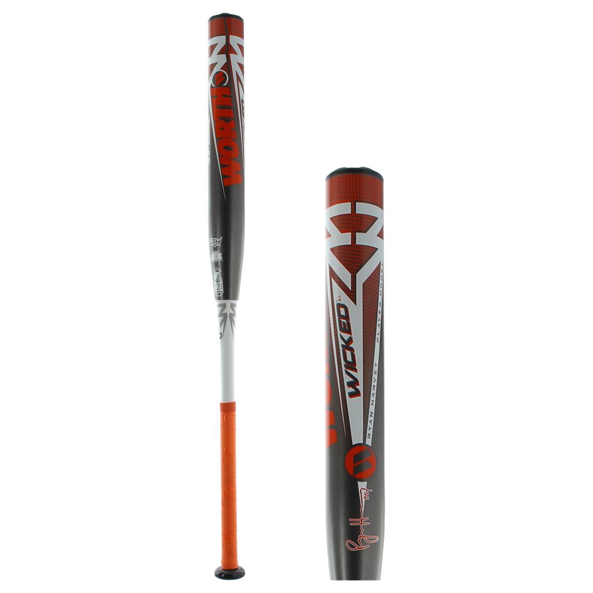 Worth Wicked 13.5Inch XL USSSA Slow Pitch Softball Bat (WKRHMU)