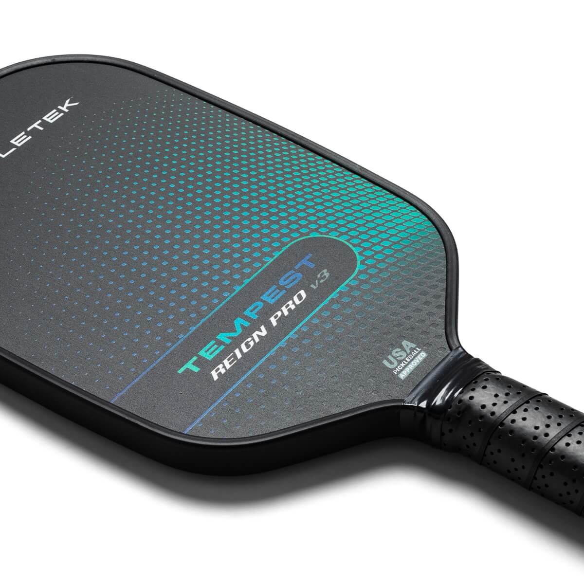 Paddletek Tempest Reign Pro V3 Middleweight Carbon Fiber Pickleball Paddle: Image #437602