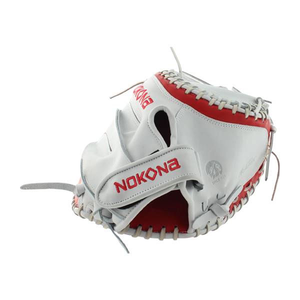 Nokona SKN 32.5" Fastpitch Softball Catcher's Mitt: SKN-V2-WH: Image #315846