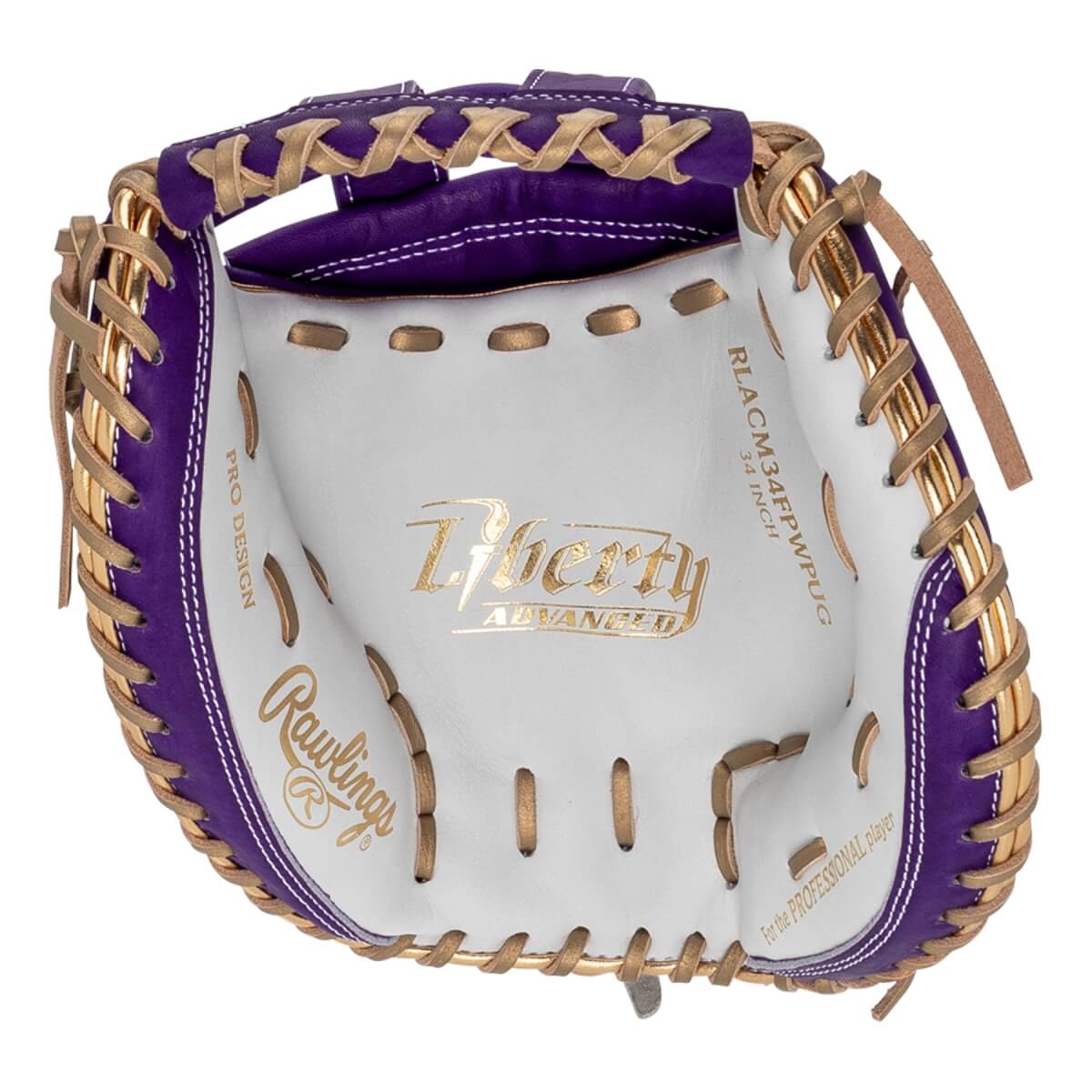 Rawlings Liberty Advanced Color Series 4.0 34" Fastpitch Softball Catcher's Mitt: RLACM34FPWPUG: Image #451211