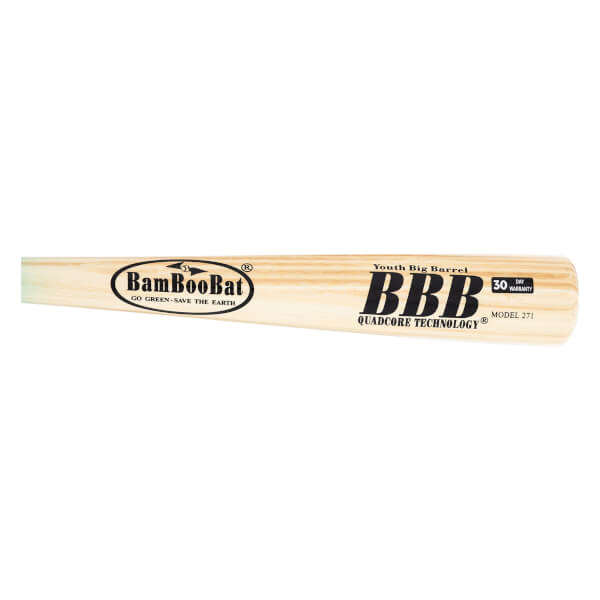 BamBooBat Big Barrel Youth Wood Baseball Bat: YBB-HMGBN | JustBats.com