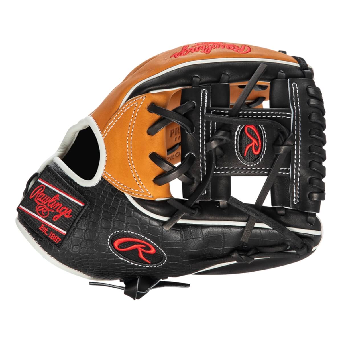 Rawlings Heart of the Hide ColorSync 6.0 Croc Skin 11.5" Baseball Glove: PRO934-2T: Image #422282