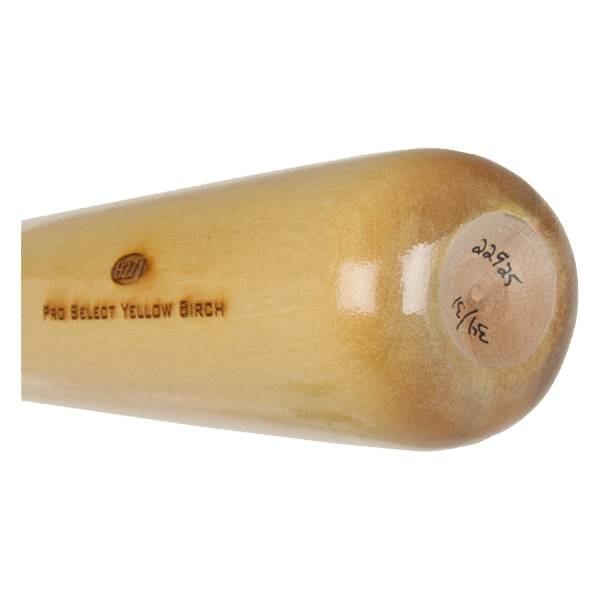 B45 Yellow Birch Wood Baseball Bat B271 Adult Black/Natural