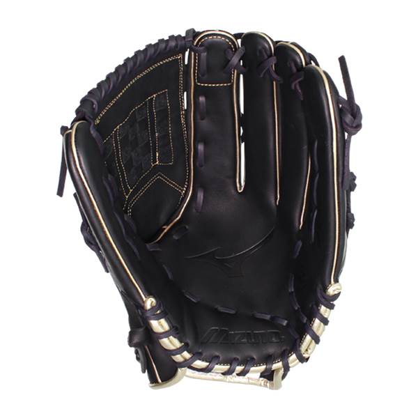 Mizuno MVP Prime SE 14'' Slow Pitch Softball Glove: GMVP1400PSES8  Black/Gold: Image #380313