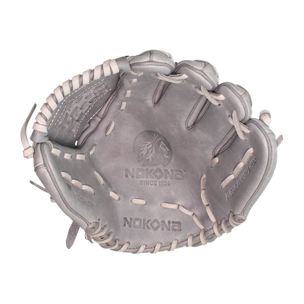 Nokona American Kip 11.5" Fastpitch Softball Glove: A-V1150CGR: Image #390056